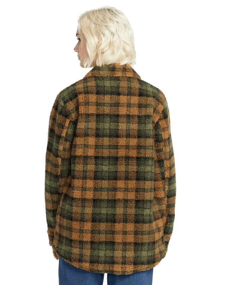 Volcom Silent Sherpa Jacket in Bronze REF B38B1 - Image 2 of 2