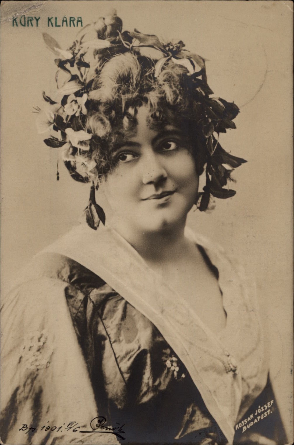 RPPC Kury Klara Budapest Hungary vintage postcard n834