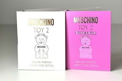 Moschino Toy 2 EDP & Toy 2 Bubble Gum EDT Fragrance Sample Duo LOT New  1ML Each