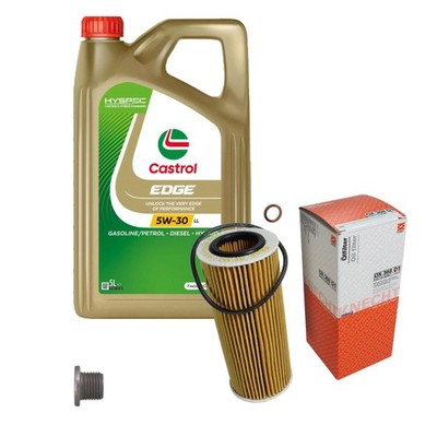 MAHLE Ölfilter 5 L Öl Castrol EDGE FST 5W-30 LL für BMW 3er Touring 320d 318d