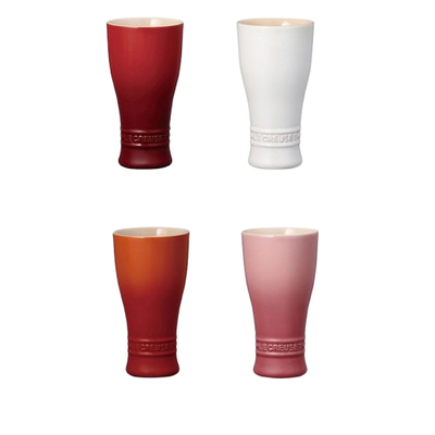 Le Creuset Beer Tumbler 250ml Rose Quartz Stoneware Japan with Box