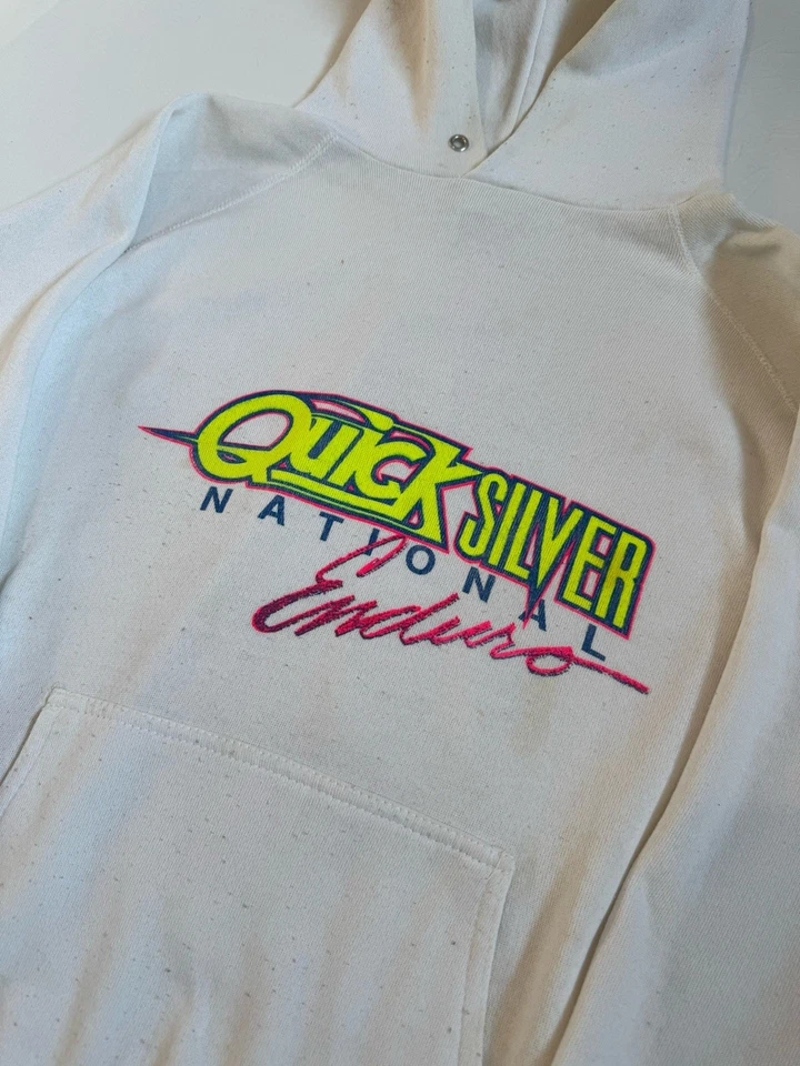 Sudadera con Capucha De Colección Quicksilver National Enduro Surf Años 90 Súper Rara Talla L Foto 3 de 4