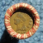 ROLL OF WHEAT CENTS WITH SOME INDIAN HEADS 1897 & 1907