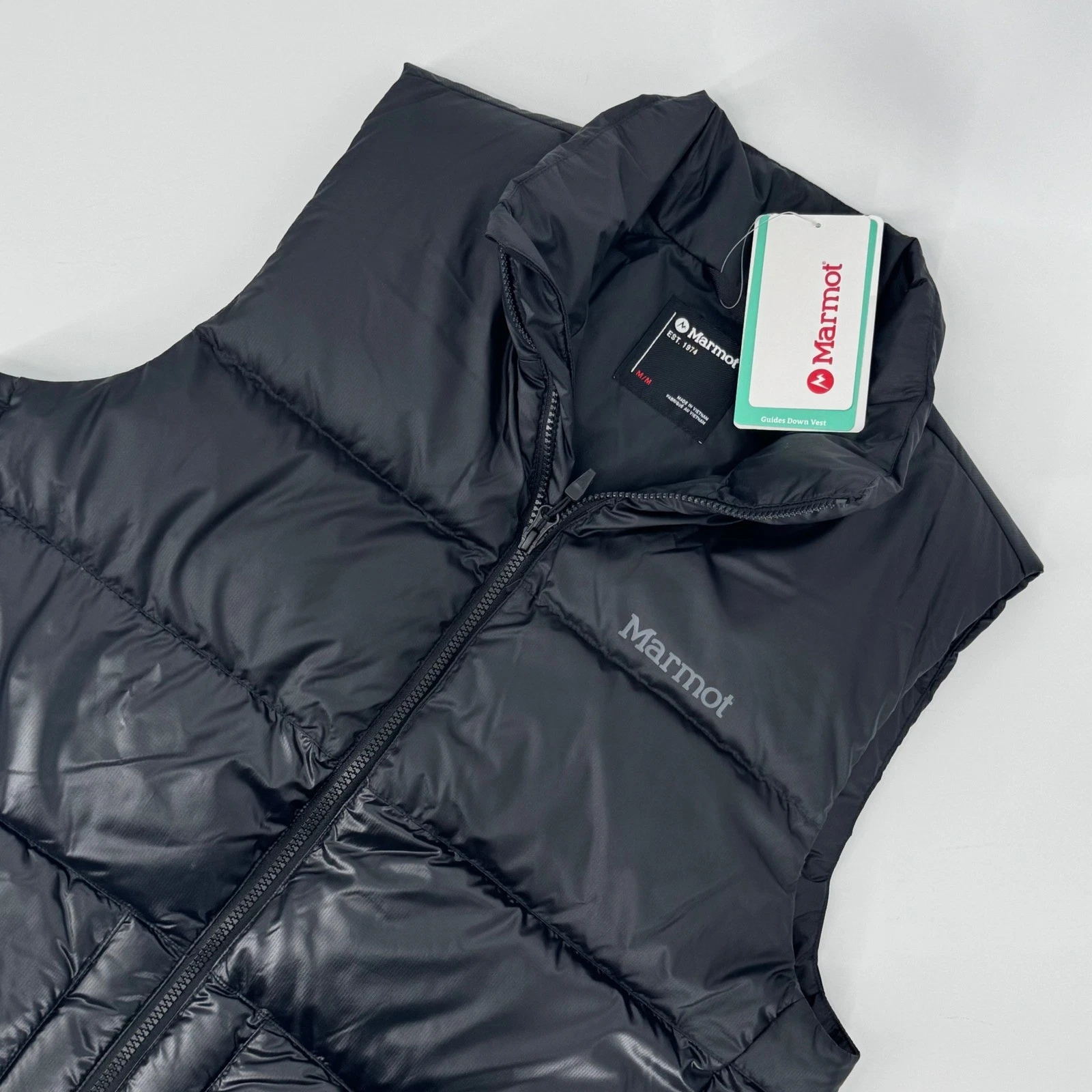 Marmot Guides Down Vest Black M Men's NWT Puffer F24 M15905