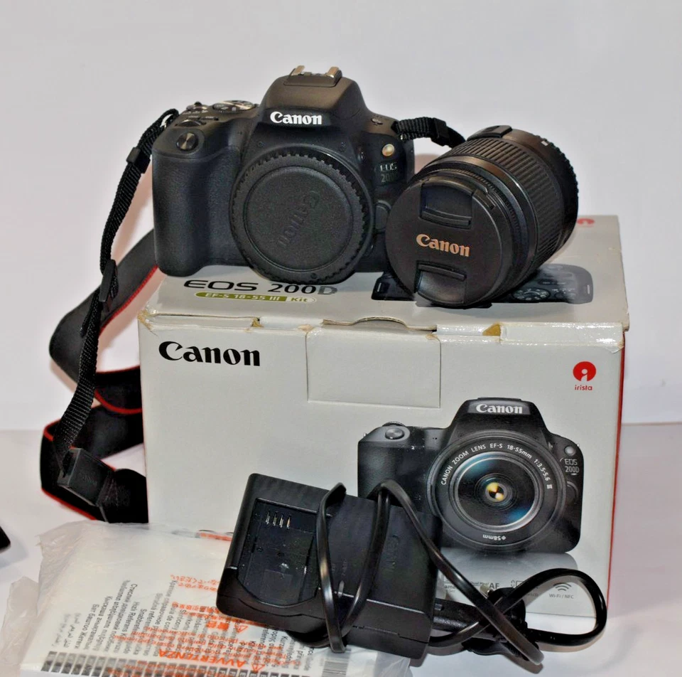 Canon EOS 200D 18-55mm IS STM DSLR-Kamera Kit - Schwarz (2250C002) - Bild 3 von 4