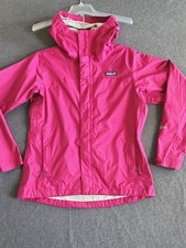 Patagonia H2NO Waterproof Torrentshell Womens Pink Hooded Rain Jacket Size Small
