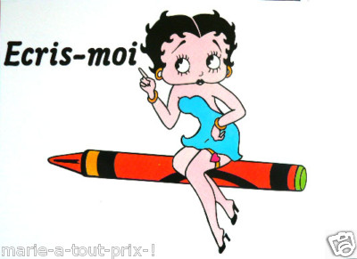 Betty Boop WRITE ME POSTCARD! collector