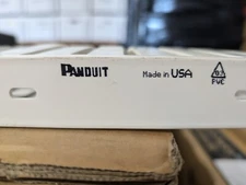 New, Panduit, G1X4WH6, Wire Duct, Wide Slot, White,1.26 W X 1 D, Loose