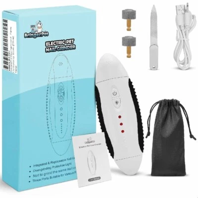 BRINGERPET Dog Nail Grinder with 3 Low Noise Speed