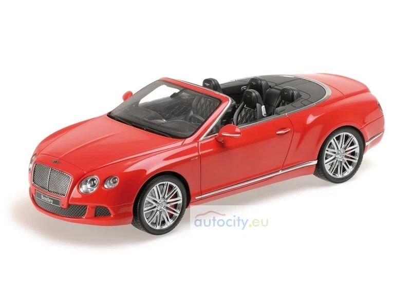 MINICHAMPS BENTLEY CONTINENTAL GT SPEED CONVERTIBLE RED / FIRST CLASS 107139330 - Immagine 2 di 4