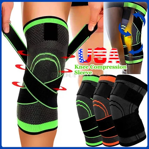 1x/2x Circa Knieschoner Ärmel Kompression Sehnenspange Arthritis Schmerzlinderung - Bild 1 von 34
