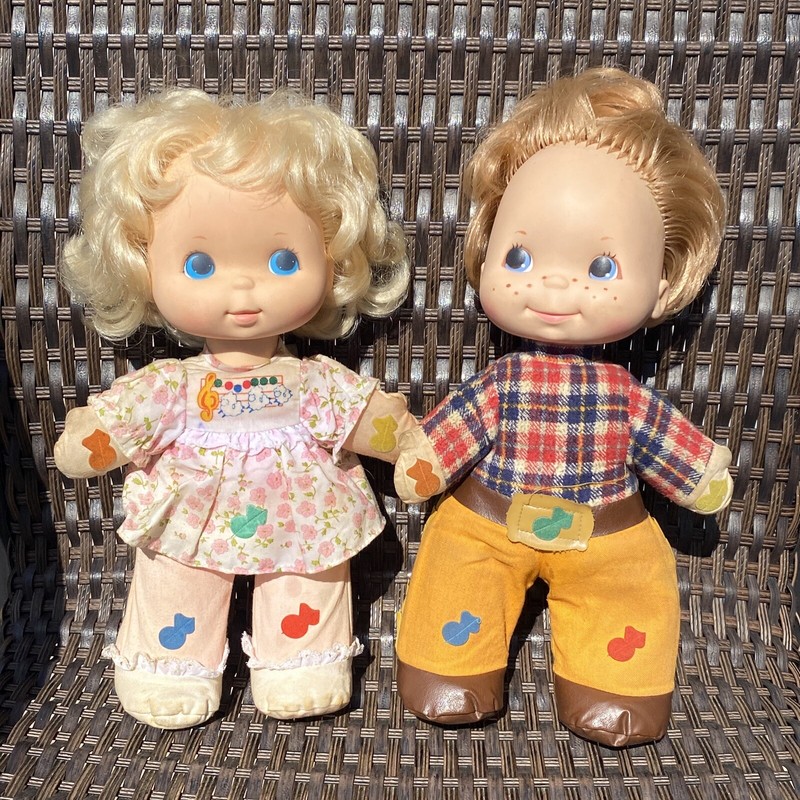 Mattel VINTAGE 1974 Love Notes Music DollsSMary Had A Little Lamb + Bucky Cowboy