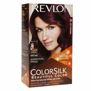 Details About Revlon Colorsilk Hair Color 34 Deep Burgundy