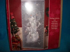 Brand New Merry Brite Snowman Lighted Panel Christmas Holiday Decoration