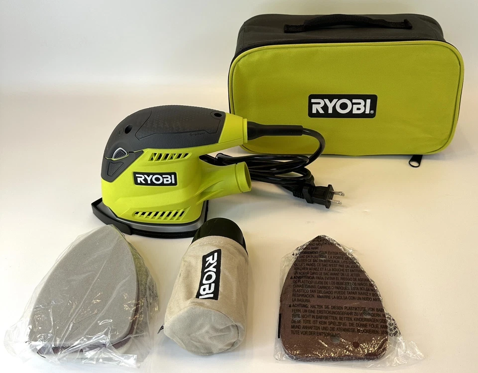 Ryobi Corded Corner Cat Finish Sander W/ Bag Tool Only Model CFS1503GK - Image 2 of 4