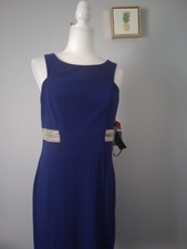 Dress Party Scarlett   8  Sleeveless style shift brand new with tags zipper Blue