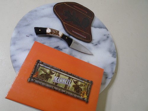 Marbles Buffalo Horn & Stag Fixed Blade Knife Full Tang Skinner Hunter MR644 New - Picture 6 of 10