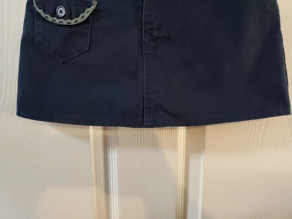 Girls u.s polo assn. uniform skort skirt size 6 color blue - Imagem 4 de 4