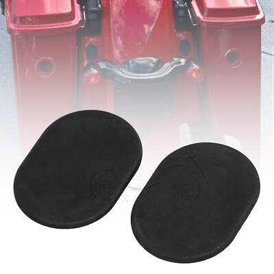 Black Rear Fender Antenna Hole Plug Cover For Harley Road King