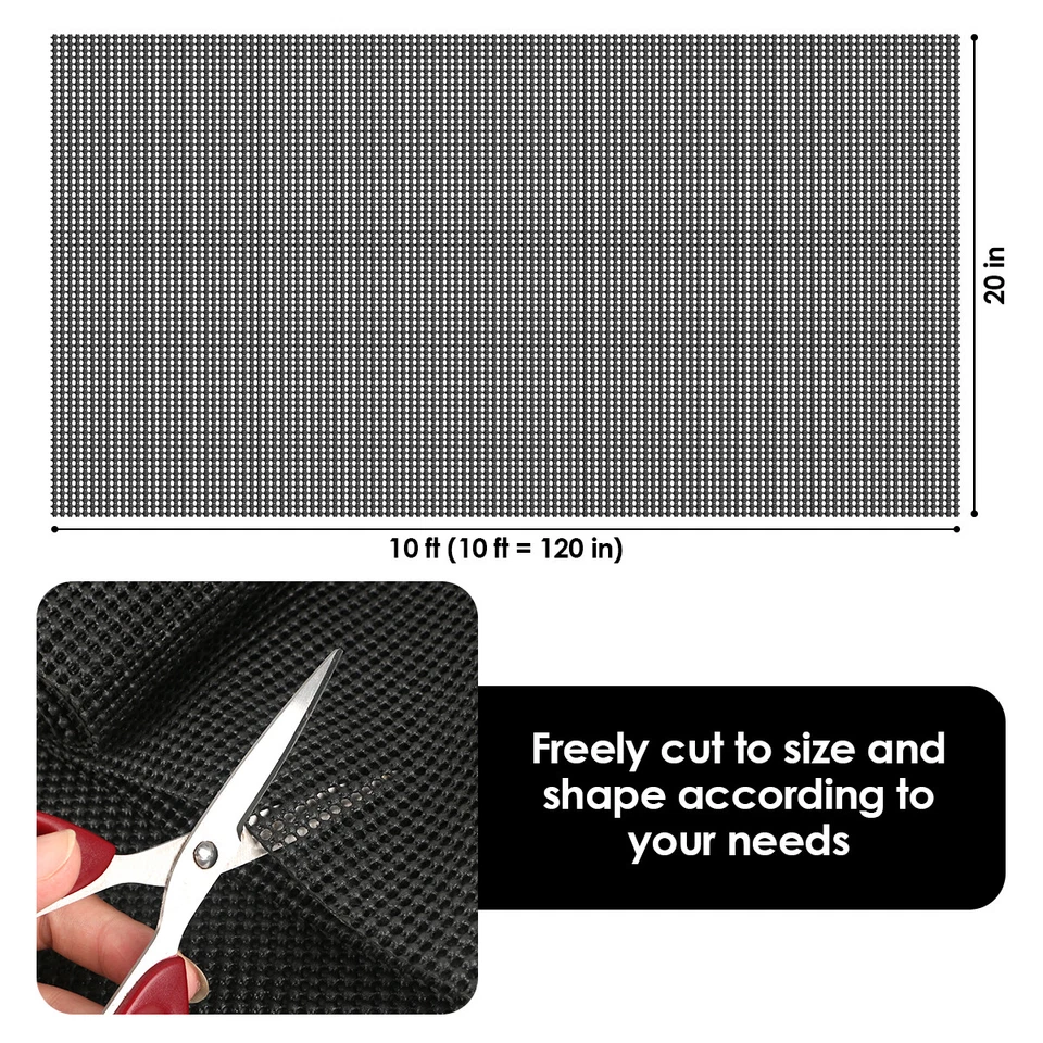 Alfombra de cajón antideslizante estante forro gabinete almacenamiento goma cocina 20*120 pulgadas Foto 2 de 4