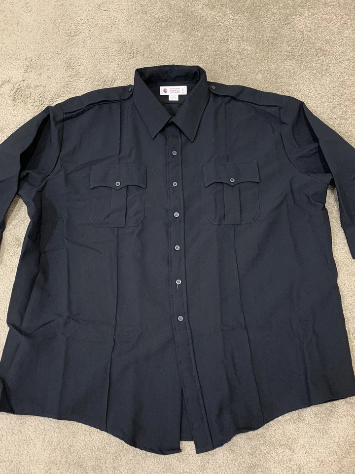 Liberty Uniform Long Sleeve Police / Guard Shirt | Stain Repellent Men's 4X - Image 3 of 4