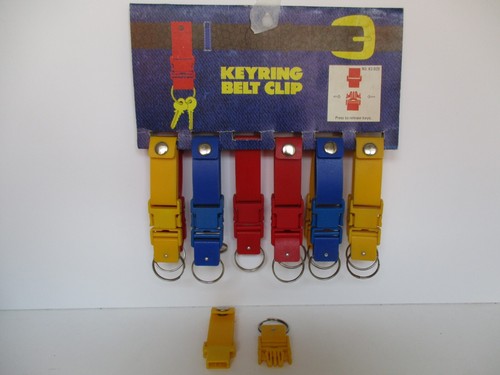 SCONTO 40% PORTACHIAVI A MOSCHETTONE PIATTINA PLASTICA ANNI '80 - Bild 1 von 2