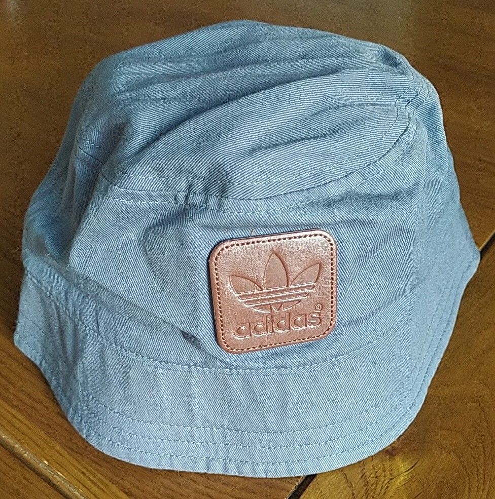 Adidas Originals Bucket Hat Womens One Size OSFL Grey Trefoil Festival  AC2406