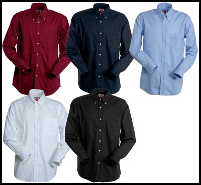 MENS LONG SLEEVE SHIRT PLUS SIZE 100% COMBED COTTON S TO XXL