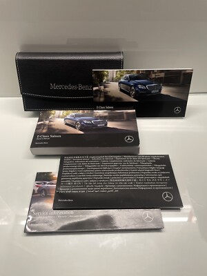 MERCEDES E KLASSE LIMOUSINE BESITZERPAKET / HANDBUCH / HANDBUCH + GELDBÖRSE 2016-2020 2019