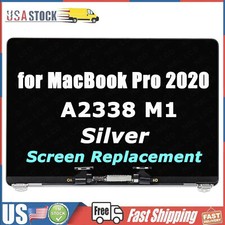 New LCD Screen Assembly Replacement For Macbook Pro 13" A2338 2020 Silver MYD83