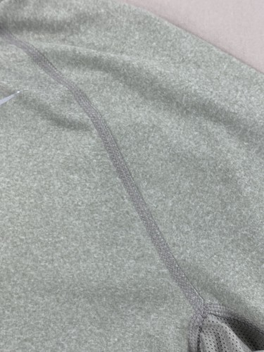 Nike Running Shirt Mens M Medium Gray Black 1/4 Zip Mock Long Sleeve - Picture 8 of 16
