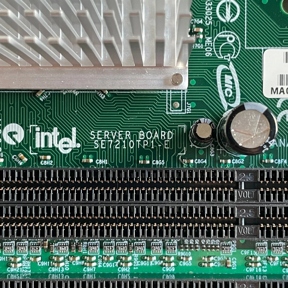 Intel Server Motherboard E7210 chipset μPGA478 Socket DDR SE7210TP1-E C44059-603 - Image 2 of 4