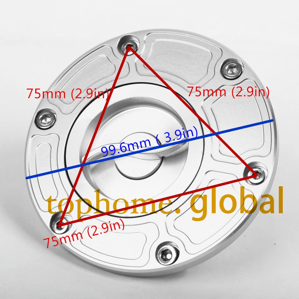 Tapón de gasolina triple CNC 6 pernos para Daytona Speed Triple Sprint Tiger Street Foto 3 de 3