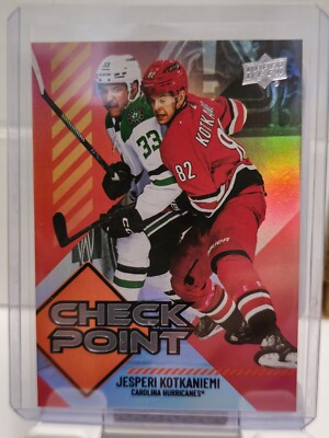 JESPERI KOTKANIEMI Red Check Point 66/99 2024-25 Upper Deck Series 1