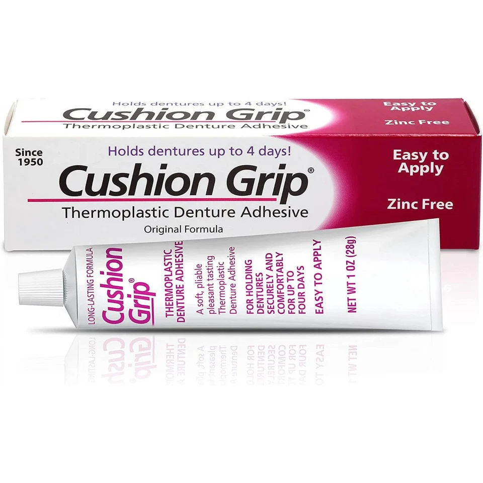 Cushion Grip Soft Pliable Thermoplastic to Refit Dentures ZINC FREE AU STOCK 28g - image 2 of 4