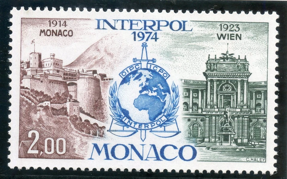 STAMP / TIMBRE DE MONACO N° 966 ** INTERPOL - Photo 1/1