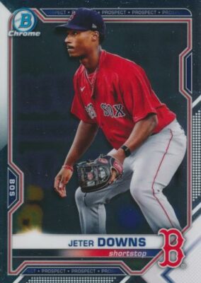 2021 Bowman CHROME PROSPECTS #107 JETER DOWNS - Boston Red Sox