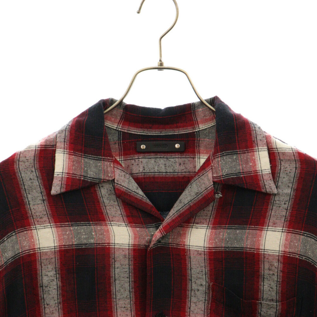 MINEDENIM Mine Denim Nep Check Open Collar L S Shirt Long MINEDENIM Mine Denim Nep Check Open Collar L S Shirt Long