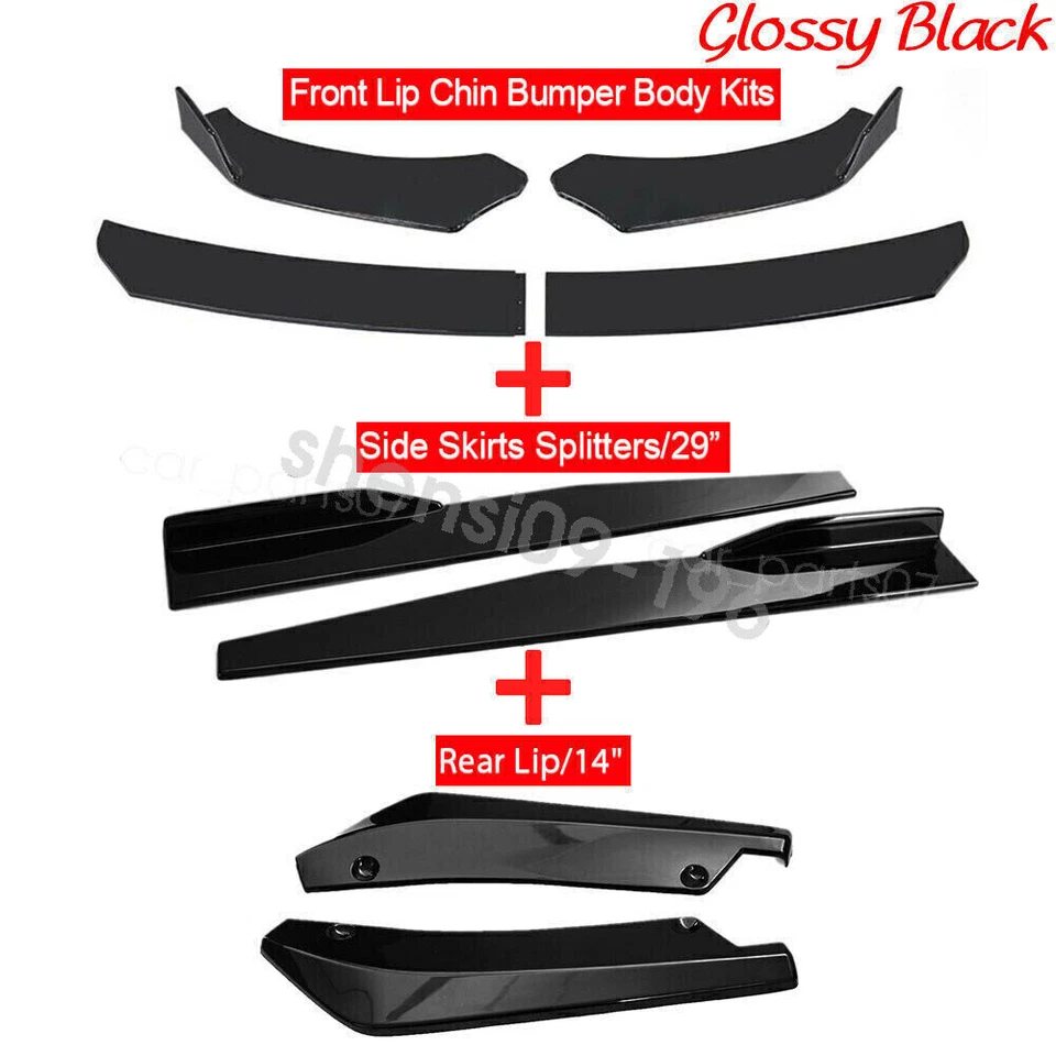 For VW Volkswagen Beetle Front Bumper Spoiler Body Kit+Side Skirt+Rear Lip Foto 2 de 4