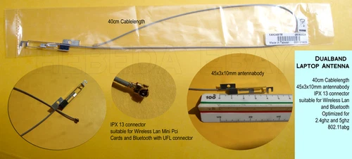 Wlan Mini Pci Antenne Für Notebooks zum Nachrüsten