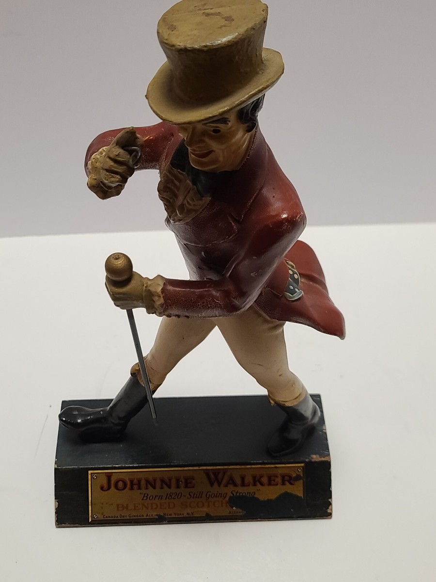 ヴィンテージ　Johnnie Walker 置物 Antique JOHNNIE WALKER Scotch Walking Man Store Advertising