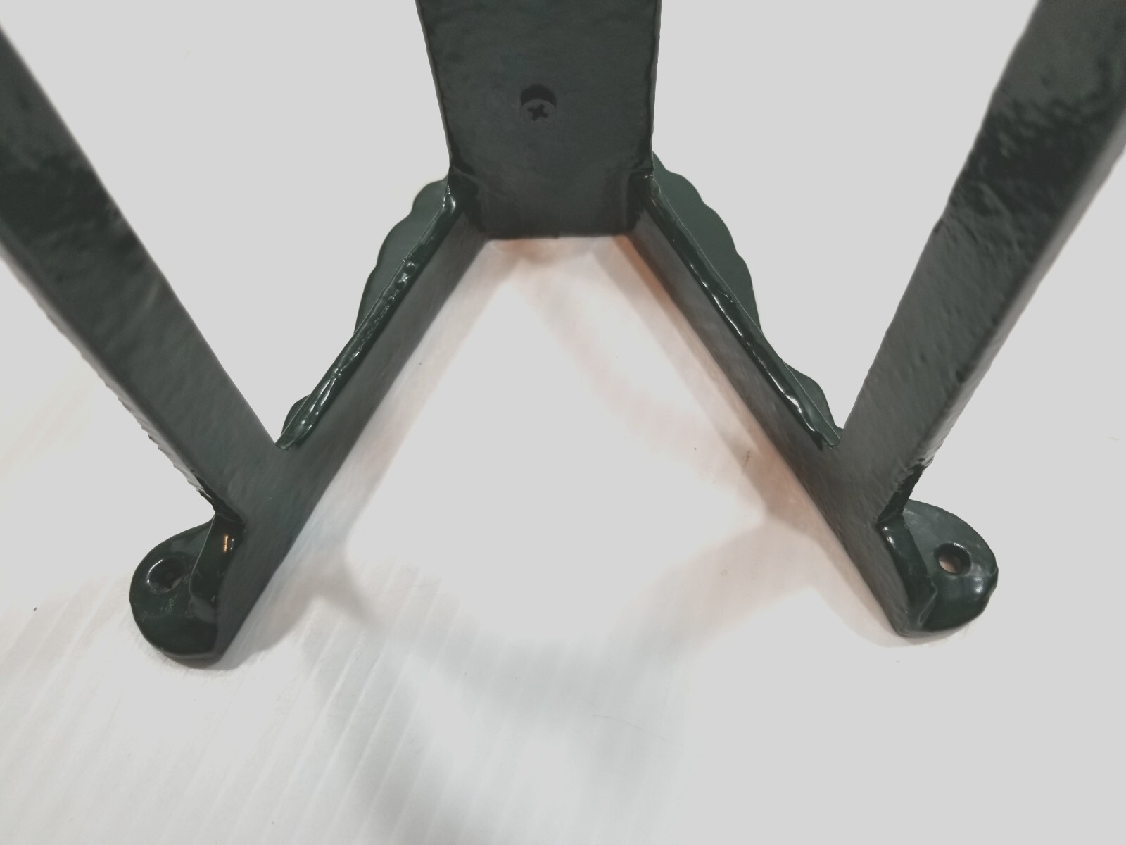 Cast Iron & Wood Aluminum Horse Head Green Tack Rack Holder Hook Barn