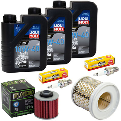 Öl Wartung für Yamaha XV 535 Virago 1996-03 Set 3L Luftfilter Ölfilter Zündkerze