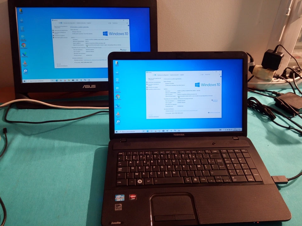 Toshiba L870 de (i5-2ém) RAM 4Go/500Go+SSD 60Go avec Windows 10/ (17,3" ) - Photo 4/4