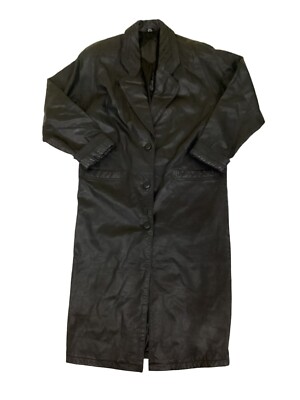 Vintage Jaqueline Ferrar Leather Trench Coat -3610