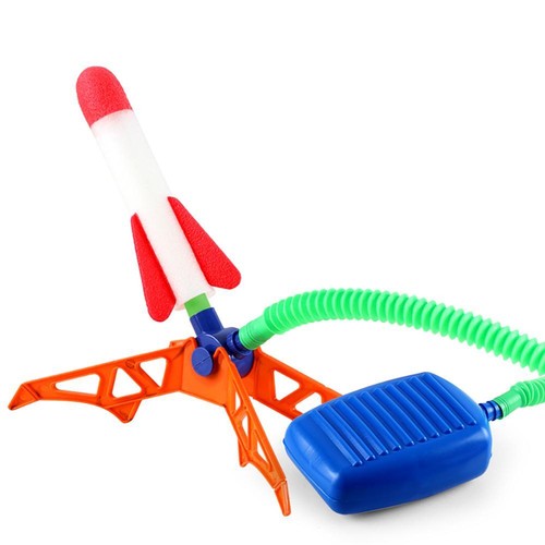 Lanzacohetes para niños bomba escalonada potencia aire prensado pisar juegos familiares al aire libre - Imagen 3 de 19