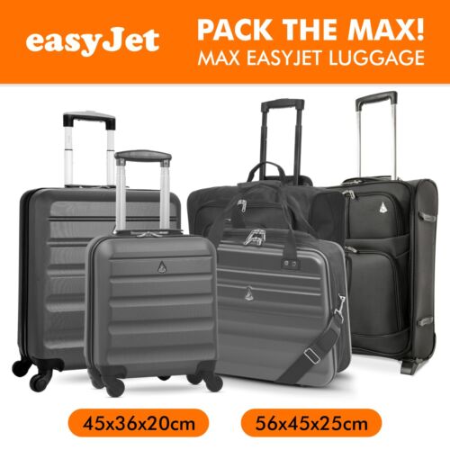 Grifo explosión No haga Maletas de mano EasyJet 45x36x20 y 56x45x25 max cabina grande equipaje de  mano | eBay