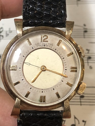 VINTAGE LECOULTRE K814 ALARM WATCH FOR MAN =RUNS STRONG - Afbeelding 5 van 6