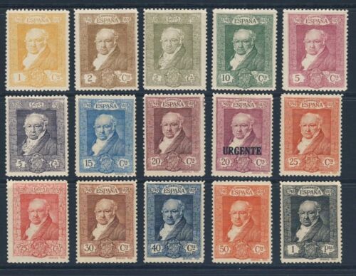 Spain - Francisco Goya Group Of 15 MH attached  1930 Issue - Picture 1 of 5