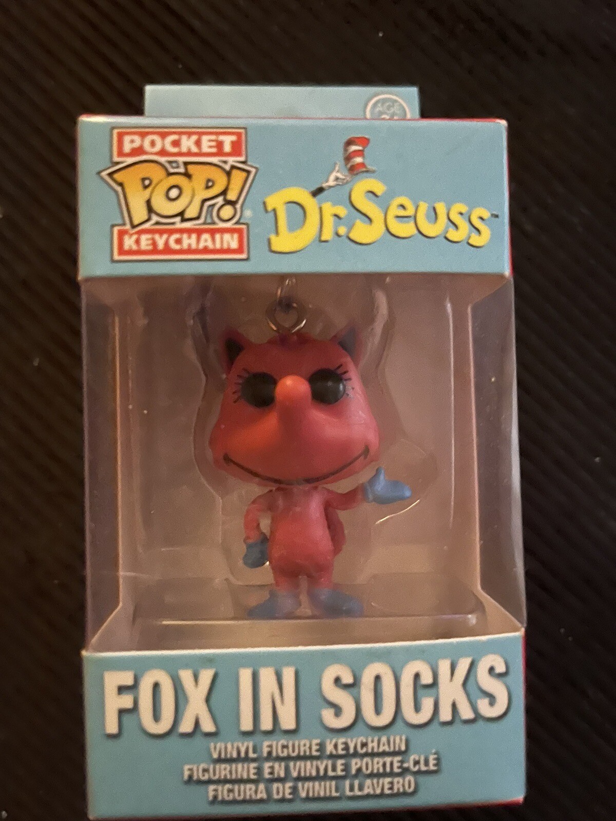 Pop! Vinyl Figur Dr. Seuss Fox In Socks – Flocked Version, Ca. 9 Cm, Offizielles Lizenzprodukt